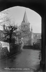 Cityscape Prints: Rochester Cathedral from Judges Lane