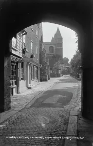 Cobblestone Prints: Rochester Cathedral from North Gate