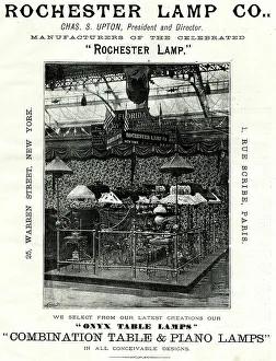 Upton Prints: Rochester Lamp Co, Paris Exhibition of 1889