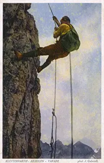 Sheer Prints: Rock climbing - Abseiling - Switzerland