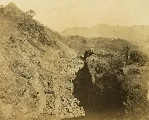 Rock cutting in progress, from face of Tunnel no 15