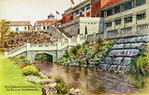 Feature Collection: Rock Gardens and Waterfall, Pavilion, Bournemouth, Dorset