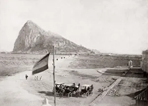 Neutral Prints: Rock of Gibraltar from neutral ground c. 1880