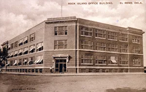 Reno Prints: Rock Island Office Building, El Reno, Oklahoma, USA