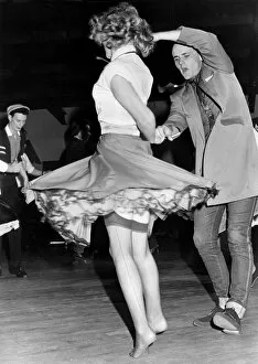 Stockings Gallery: Rock and roll dancing couple