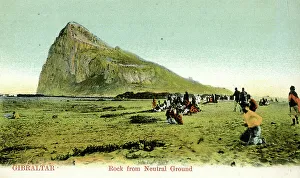Rock viewed from Neutral Ground, Gibraltar