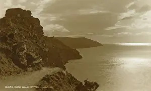 Lynton Prints: Rock Walk, Lynton, Devon - Judges real photo postcard 1927