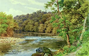 Tees Prints: Rock Walk, River Tees, Barnard Castle, County Durham