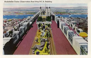 Overlooking Prints: Rockefeller Center Observation Roof atop R. C. A. Building
