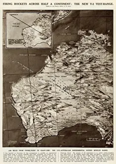 Annotated Prints: Rocket firing tests by G. H. Davis
