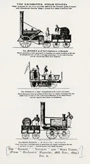 Novelty Prints: Rocket, Novelty and Sans Pareil steam locomotives