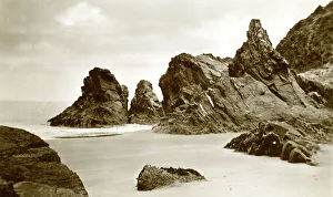 Ceredigion Prints: The Rocks, Tresaith, Cardigan, Wales