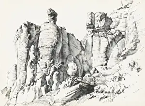 Sand Stone Prints: A rocky outcrop