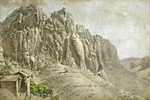 Rocky outcrops and valleys in the Dordoyne