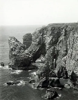 The rocky Pembrokeshire coastline, South Wales