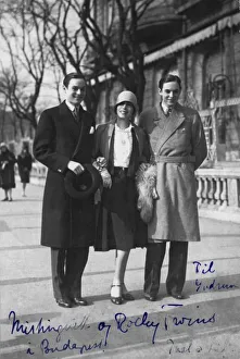 Mistinguett Gallery: The Rocky Twins with Mistinguett in Budapest, ealry 1930s