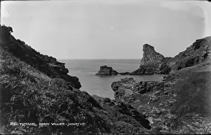 Tintagel Prints: Rocky Valley at Tintagel