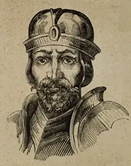 Galicia Prints: Roderic (died 711 or 712). Visigothic King of Hispania