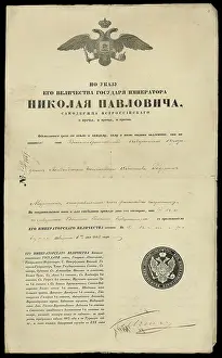 Allowing Prints: Roderick Murchison's travel permit for Russia