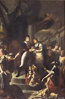Vicente Prints: RODES, Vicente (1791-1858). Spain putting Ferdinand