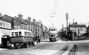 Rodley Town Street probably 1930s