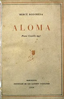 Barcelon Prints: RODOREDA, Merc蠨1939-1983). Catalan novelist. Cover