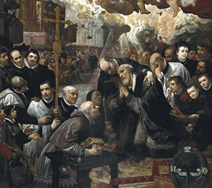 Sevilla Collection: ROELAS, Juan de (1560-1625). Death of Saint Isidore