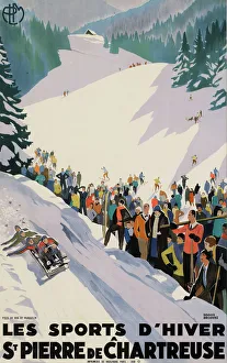 Images Dated 27th March 2020: Roger Broders Bobsleigh Poster