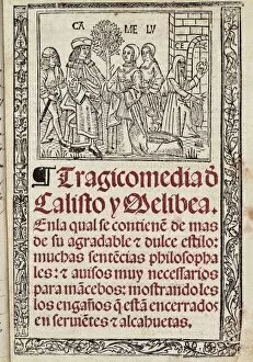 Calisto Collection: ROJAS, Fernando de (1465-1541). Spanish writer