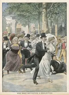 Skate Prints: Roller-Skate Wedding