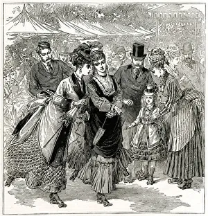 Images Dated 17th April 2019: Roller skating in Brompton 1874
