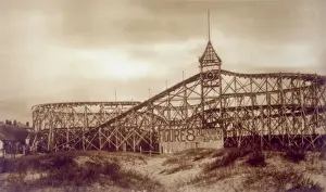 Fairs Prints: Rollercoaster / Skegness