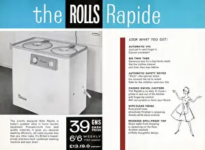 Rolls Prints: The Rolls Rapide Twin Tub washing machine - look what you get! A bargain at 39 guineas