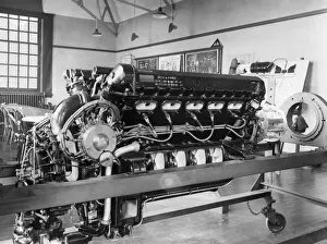 Kestrel Prints: Rolls-Royce Kestrel Supercharged Aero-Engine on a Trolle?