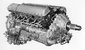 Starboard Prints: Rolls Royce Merlin 32 Starboard front quarter