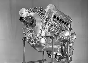 Rolls Prints: Rolls Royce Merlin 620 civil engine Port front quarter