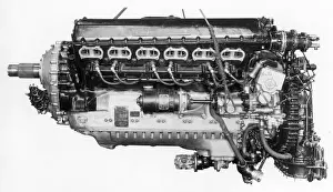 Rolls Prints: Rolls Royce Merlin III Port side
