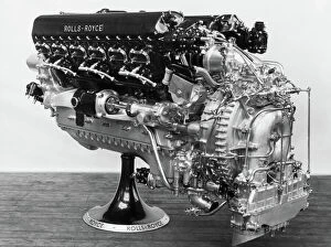 Images Dated 12th December 2017: Rolls-Royce Merlin X / 10 Supercharged Piston Aero-Engine