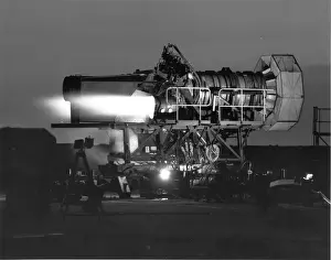 Burning Prints: Rolls-Royce Pegasus turbofan during plenum chamber burning