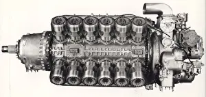 Pennine Prints: Rolls-Royce Pennine 24-cylinder, air-cooled, X-block
