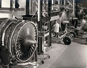 Royce Gallery: Rolls-Royce RB211 turbofans during production at Derby