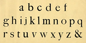 Images Dated 5th January 2017: Roman alphabet, lower case A-Z