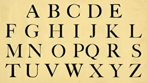 Images Dated 5th January 2017: Roman alphabet, upper case A-Z