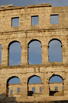 Roman amphitheater (I century A. D. ). Pula. Croatia