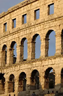 Roman amphitheater (I century A. D. ). Pula. Croatia