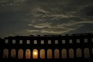 Roman amphitheater (I century A. D. ). Pula. Croatia