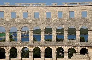 Roman amphitheater (I century A. D. ). Pula. Croatia