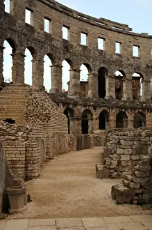 Roman amphitheater (I century A. D. ). Pula. Croatia