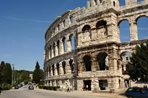 Roman amphitheater (I century A. D. ). Pula. Croatia