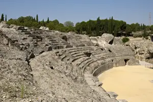Roman amphitheatre. 2nd century BC. Italica. Spain